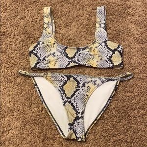 Snakeskin bikini